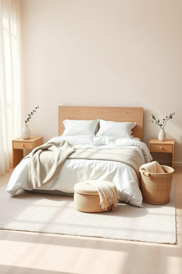17 Minimalist Bedroom Decor Ideas for a Calm and Serene Retreat 1 neutral colors for serenity