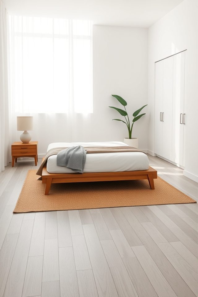 17 Minimalist Bedroom Decor Ideas for a Calm and Serene Retreat 17 open layout minimal furniture