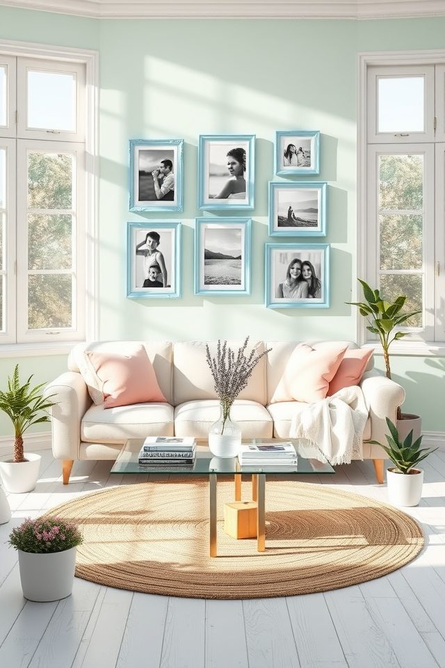 15 Pastel Summer Living Room Ideas 14 pastel summer sky frames