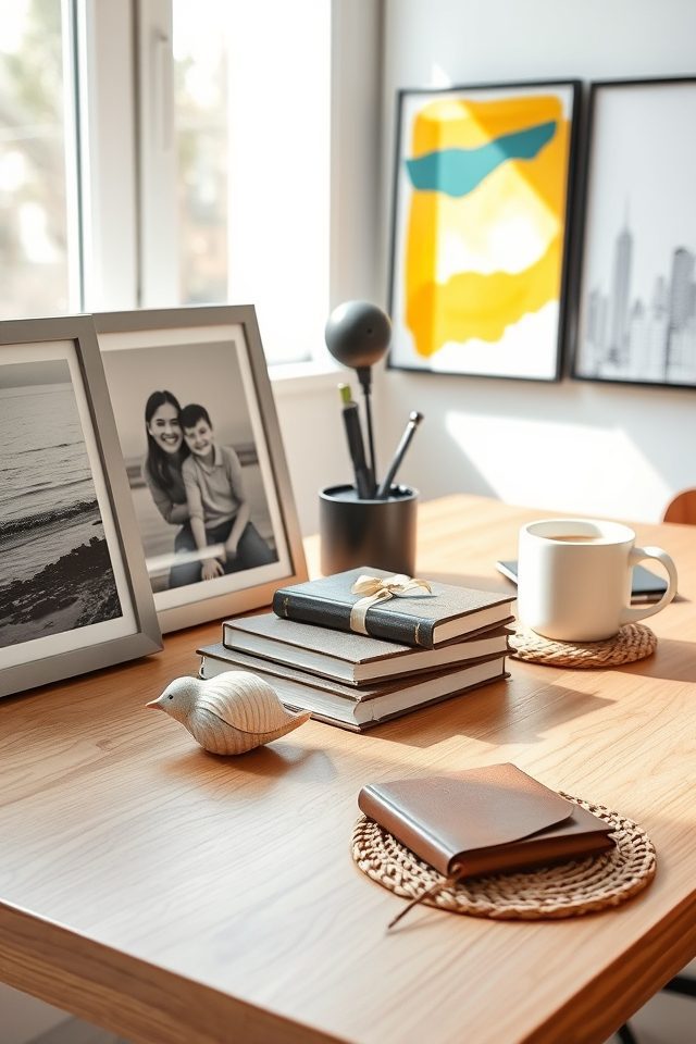 15 Productive Home Office Decor Ideas for a Focused & Simple Workspace 12 personalize with meaningful items