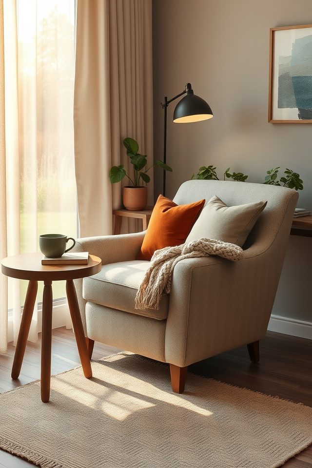 18 Ultimate Cozy Corner Ideas to Create Your Personal Haven 2 plush armchair near window
