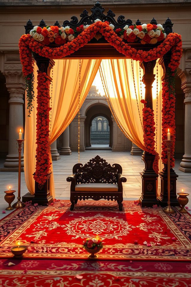 13 Desi Wedding Decor Inspirations for a Vibrant National Cousins Day 3 regal jharoka wedding backdrops