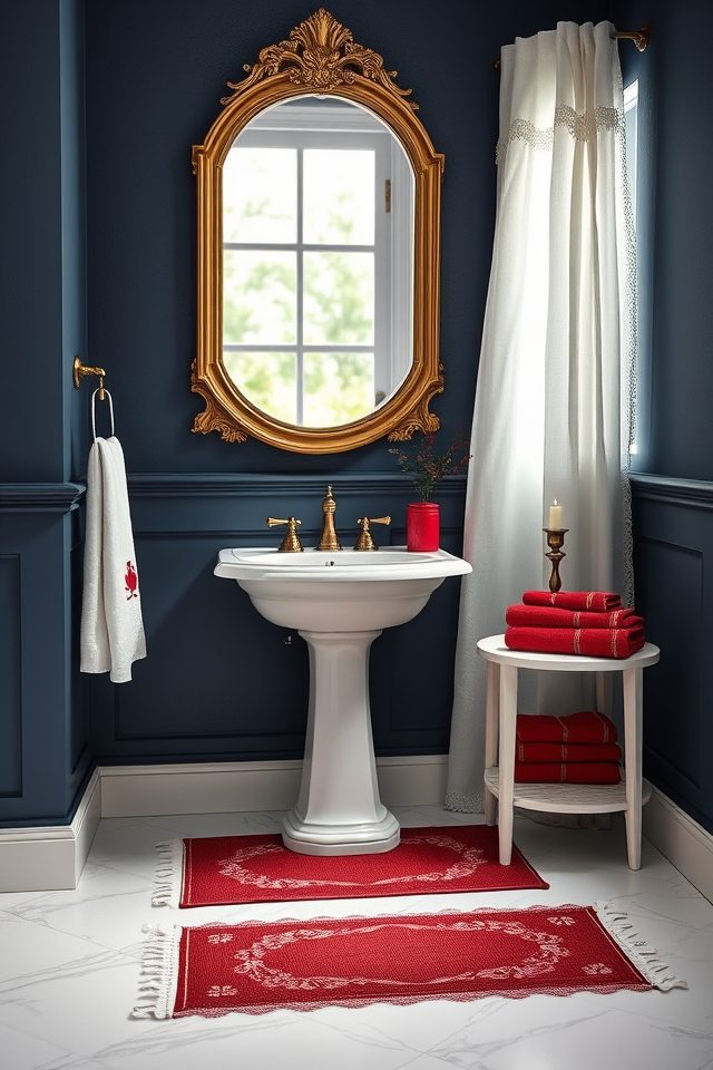 14 Patriotic Bathroom Decor Ideas for July 13 revolutionary war color scheme