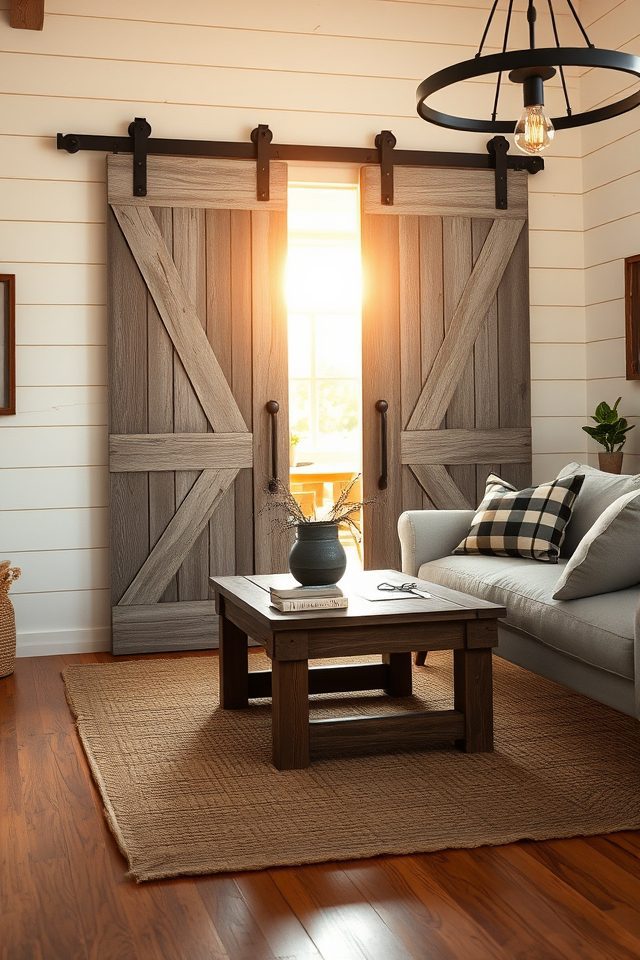 20 Charming Farmhouse Decor Ideas Celebrating Country Spirit 8 rustic reclaimed barn doors