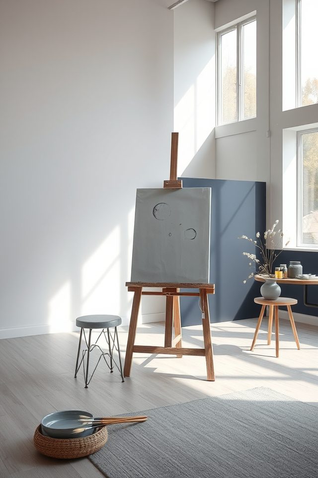 14 Art Studio Decor Ideas Inspired by National Moon Day 1 serene lunar wall colors
