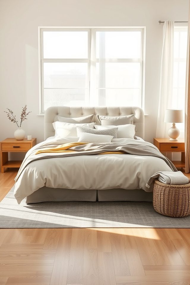 18 Bedroom Decor Inspirations for a Cozy National Simplicity Day 1 serene neutral color palette