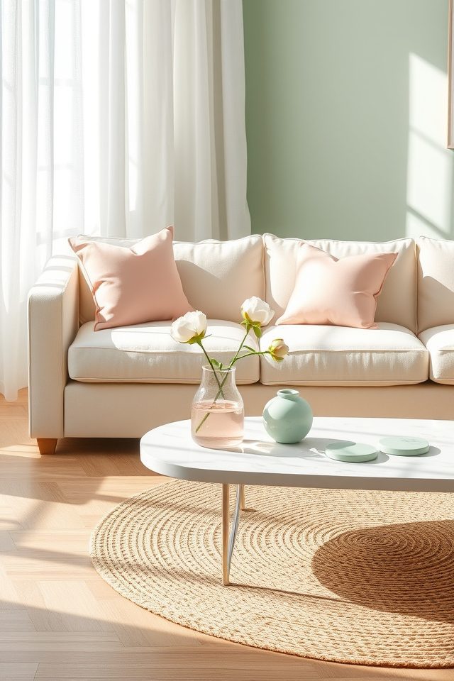 15 Pastel Summer Living Room Ideas 10 serene pastel rose accents