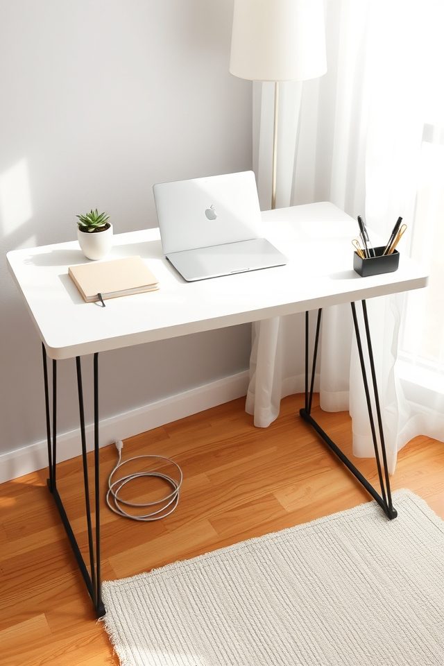 15 Productive Home Office Decor Ideas for a Focused & Simple Workspace 1 sleek minimalist desk essentials