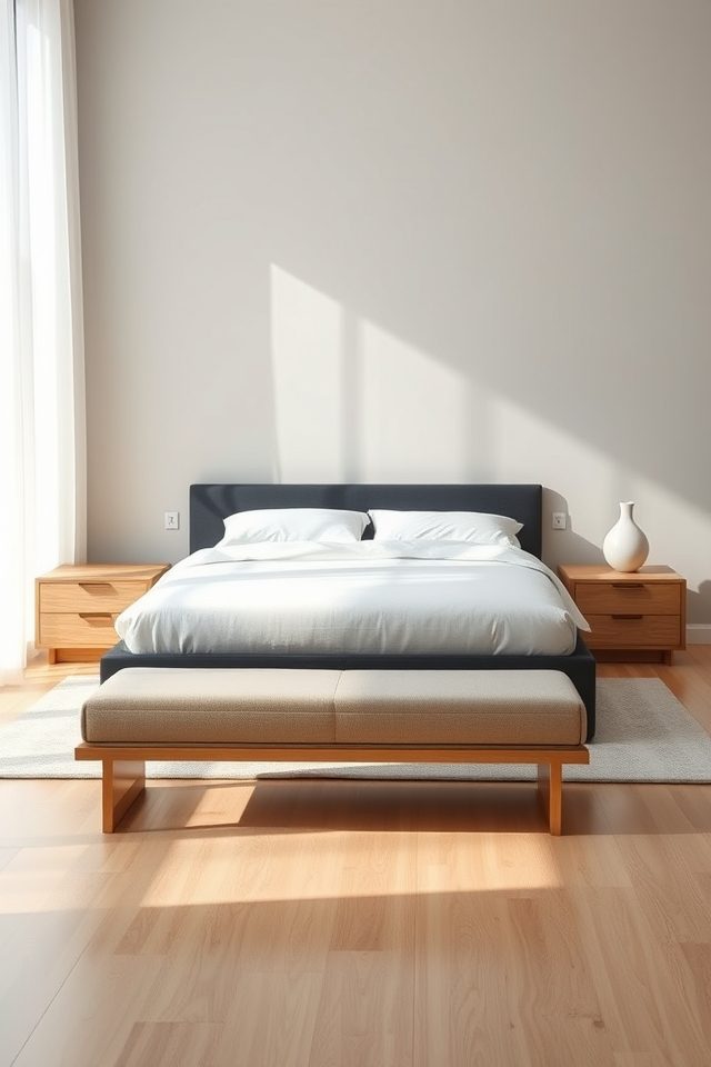 17 Minimalist Bedroom Decor Ideas for a Calm and Serene Retreat 7 sleek minimalist furniture selection