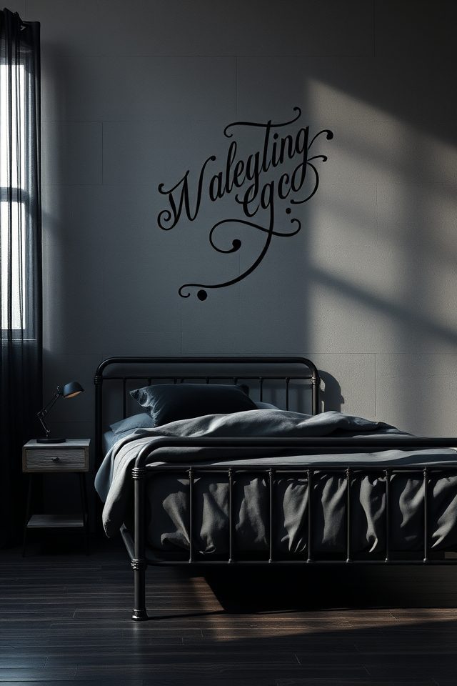 16 Edgy Tattoo-Inspired Decor Ideas for an Artistic Bedroom 7 tattoo inspired gothic wall decals