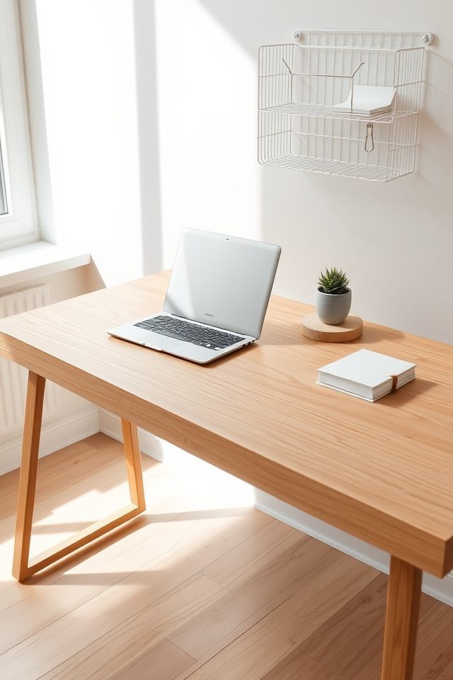 15 Productive Home Office Decor Ideas for a Focused & Simple Workspace 13 tidy workspace for productivity