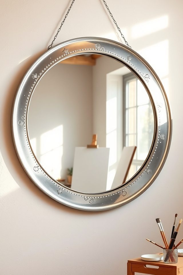 14 Art Studio Decor Ideas Inspired by National Moon Day 12 whimsical celestial moon frame