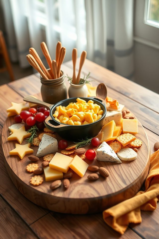 17 Kitchen Decor Ideas to Celebrate National Mac and Cheese Day 17 whimsical cheese board displays