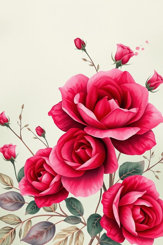17 Charming Wallpaper Rosa Ideas for Your Home Decor 2 bold floral wall designs