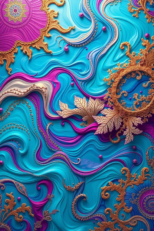 15 Weird Wallpapers to Spark Your Imagination 14 colorful marine paradise escape