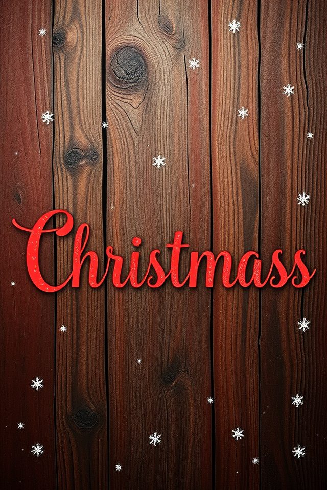 15 Wallpaper Ideas for Christmas to Brighten Your Home 8 cozy rustic christmas typography
