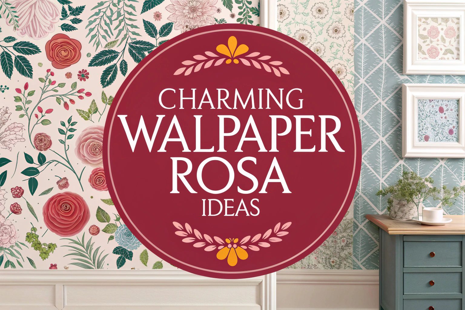 Charming Wallpaper Rosa Ideas