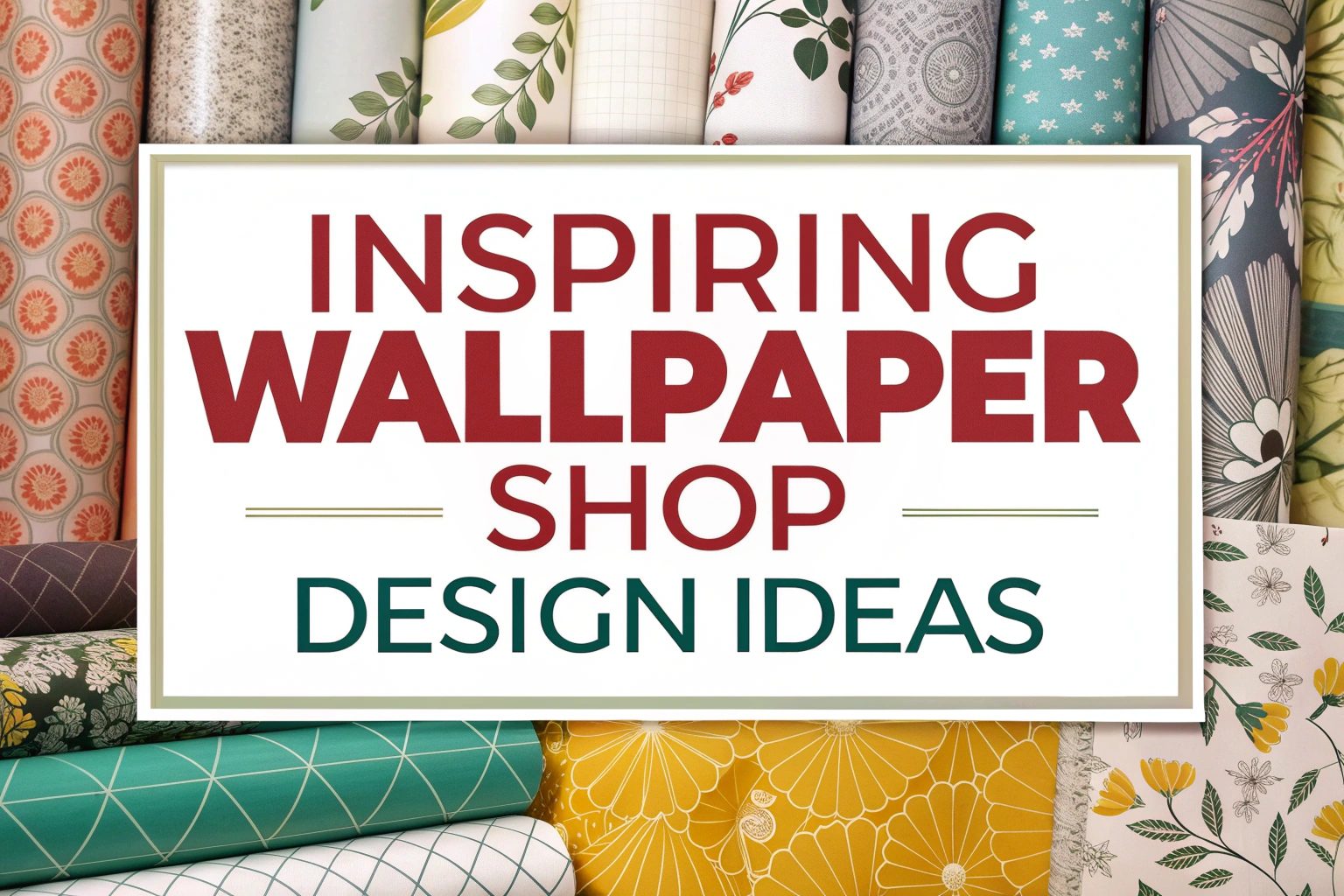 Inspiring Wallpaper Shop Design Ideas