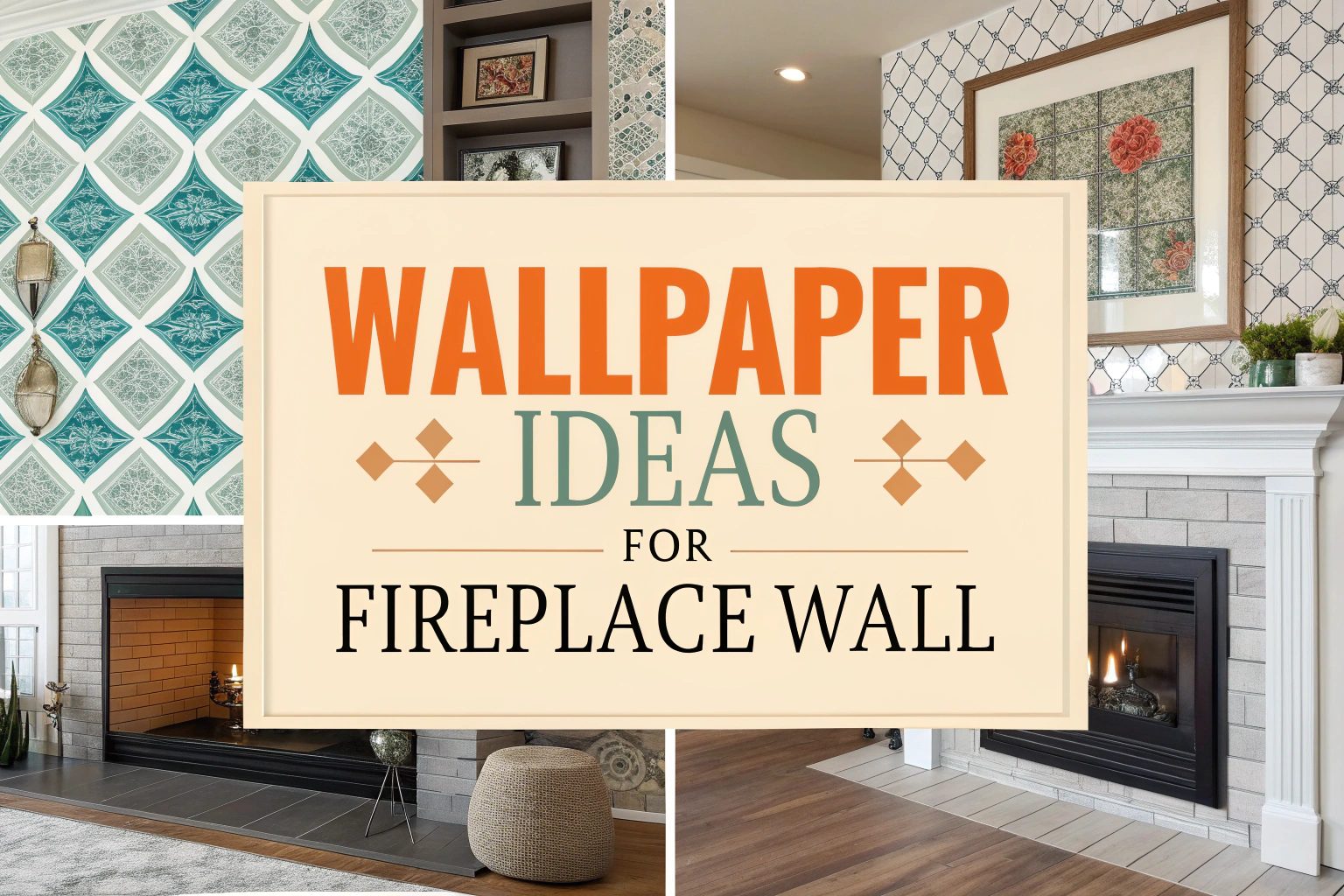 Wallpaper Ideas for Fireplace Wall