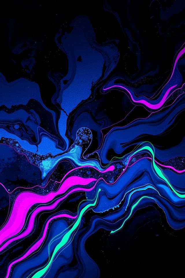 16 Wallpaper Ideas for Dark Mode to Refresh Your Space 4 dynamic midnight abstract wallpapers