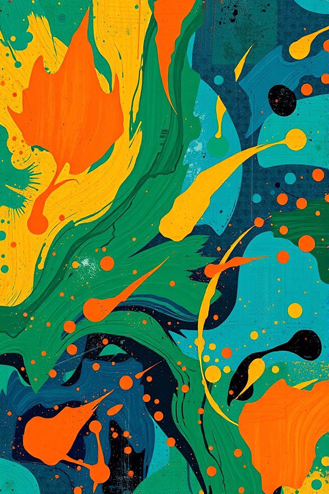15 Weird Wallpapers to Spark Your Imagination 9 expressive vibrant wall designs