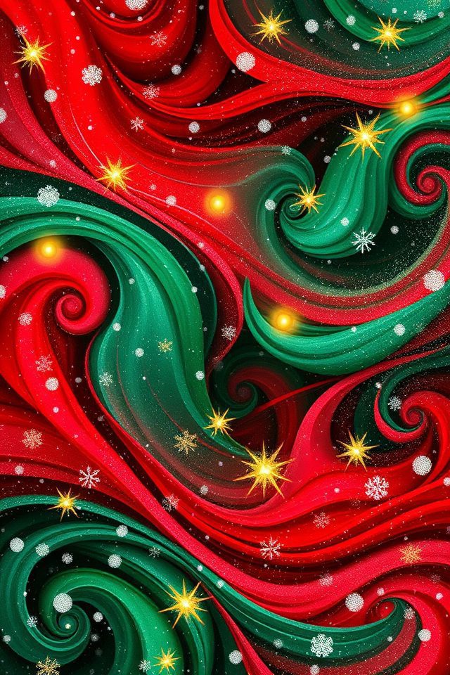 15 Wallpaper Ideas for Christmas to Brighten Your Home 12 festive holiday mural designs