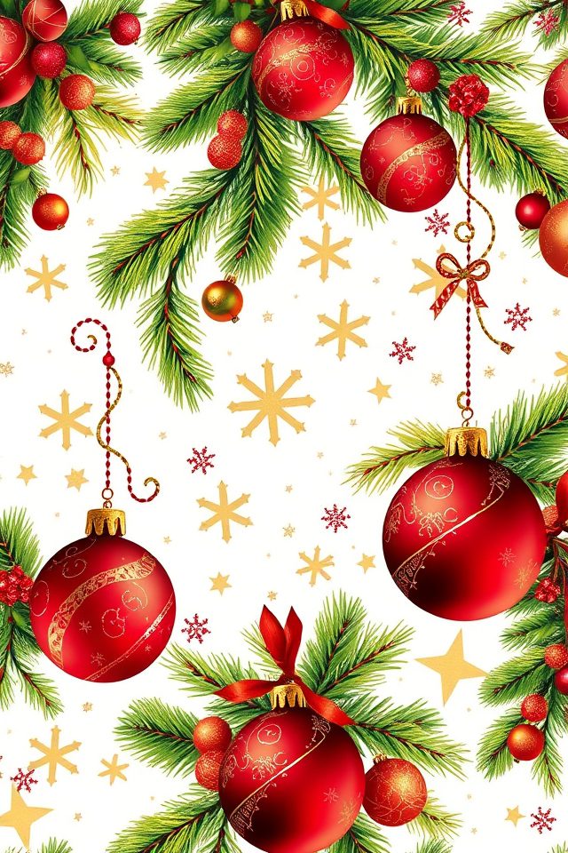 15 Wallpaper Ideas for Christmas to Brighten Your Home 6 festive holiday wallpaper designs