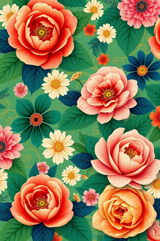 17 Wallpaper Ideas for Furniture You'll Want to Try 4 floral wallpaper nightstand upgrade