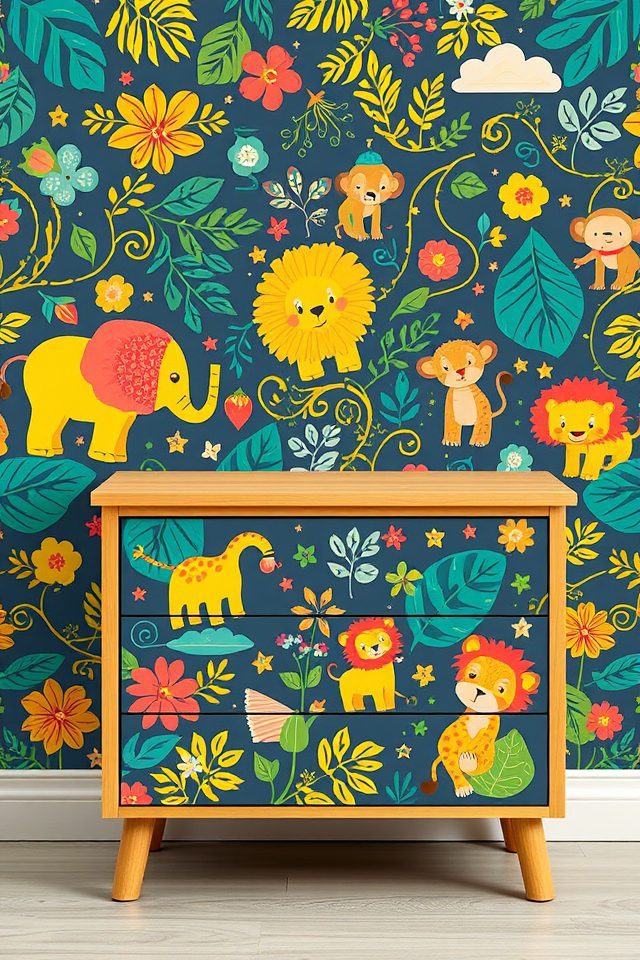 17 Wallpaper Ideas for Furniture You'll Want to Try 17 fun patterns for personalization