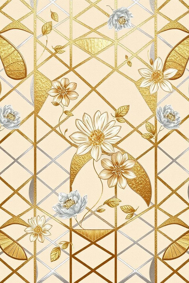17 Wallpapers Ideas to Refresh Your Living Space 10 metallic wallpaper creates elegance