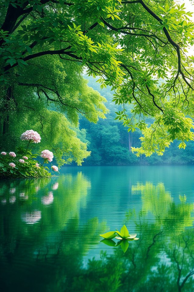 15 Wallpaper for Office Wall Ideas to Refresh Your Space 2 nature inspired calming designs