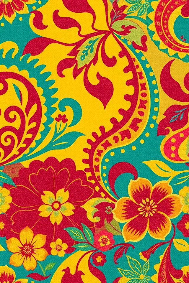 nostalgic bathroom retro patterns