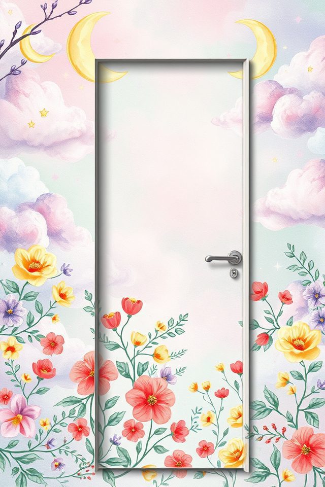 14 Wallpaper Ideas for Door to Refresh Your Space 5 playful artistic door transformations