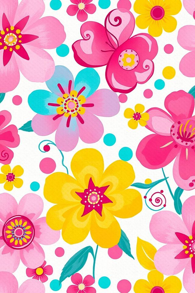 15 Wallpaper Ideas for Crush That Speak Your Heart 2 playful whimsical patterns charm