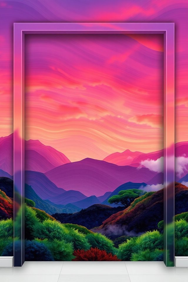 14 Wallpaper Ideas for Door to Refresh Your Space 11 transformative scenic door murals