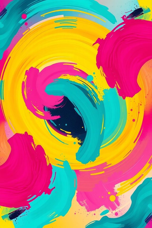 15 Wallpaper Ideas for Besties to Brighten Your Space 12 vibrant creativity expression backdrop