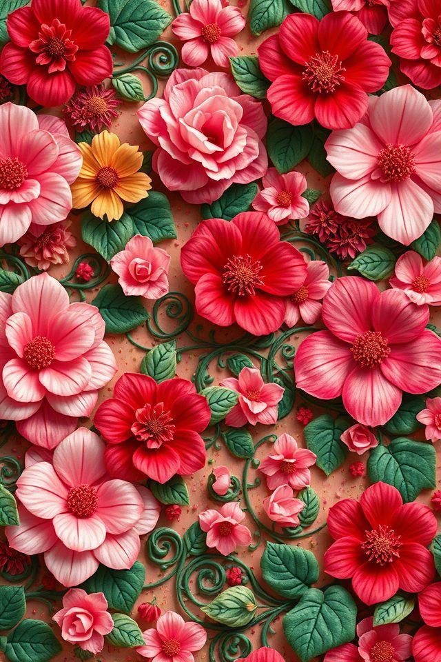 17 Wallpaper Ideas for Drawing That Spark Your Creativity 16 vibrant floral artistic expression
