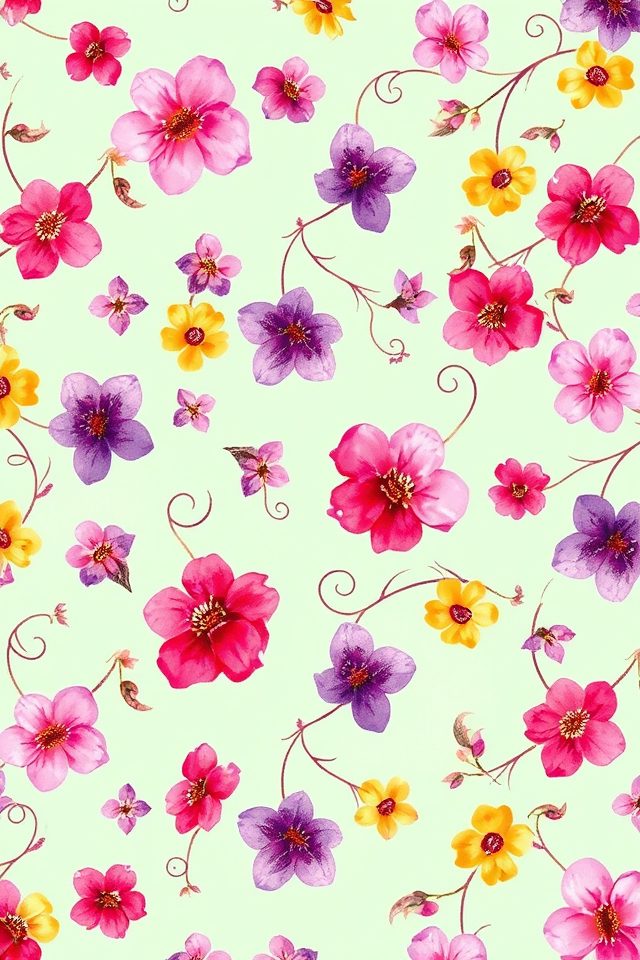 15 Inspiring Wallpaper Ideas for Nursing Students 2 vibrant floral study designs