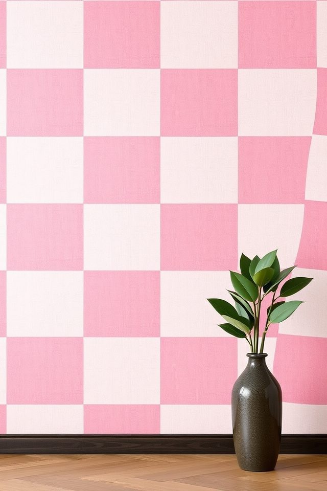 17 Charming Wallpaper Rosa Ideas for Your Home Decor 14 vibrant rosa checkered home decor