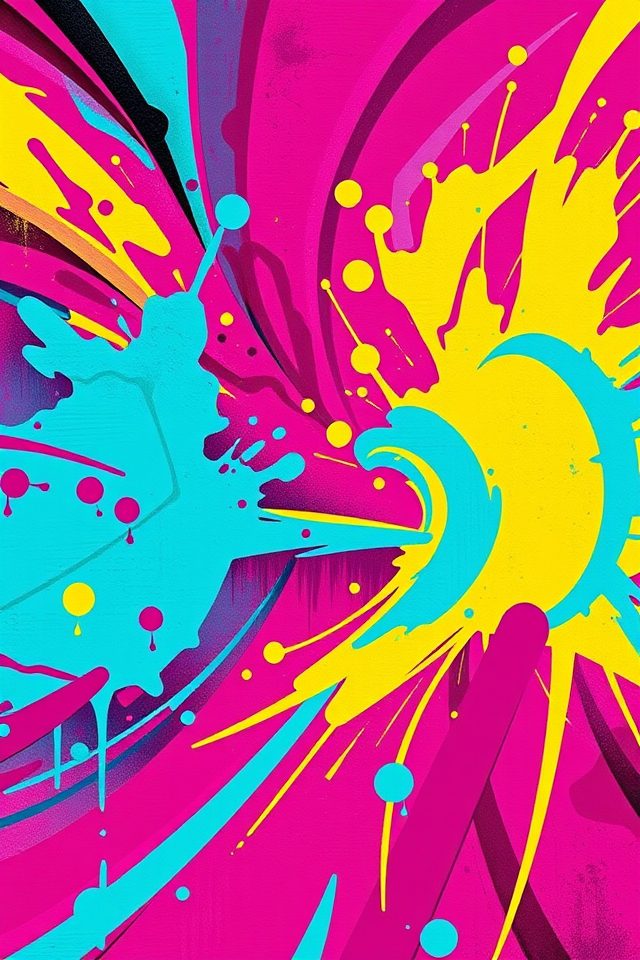 16 Wallpaper Ideas for Best Friends to Brighten Your Space 7 vibrant urban graffiti wallpaper