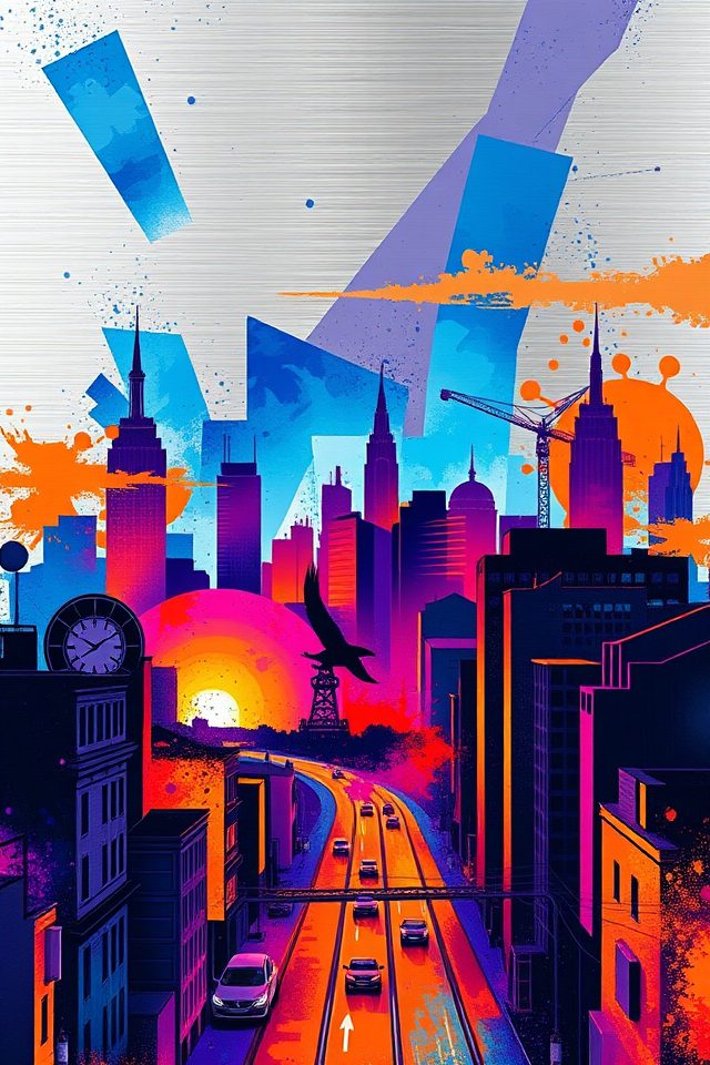17 Inspiring Wallpaper for Motivation Ideas for Your Space 12 vibrant urban skyline wallpapers