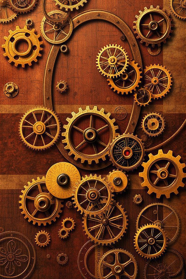 15 Wallpaper Ideas for Engineers to Inspire Your Space 11 victorian industrial design fusion