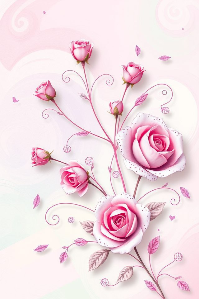17 Charming Wallpaper Rosa Ideas for Your Home Decor 8 whimsical floral playful designs