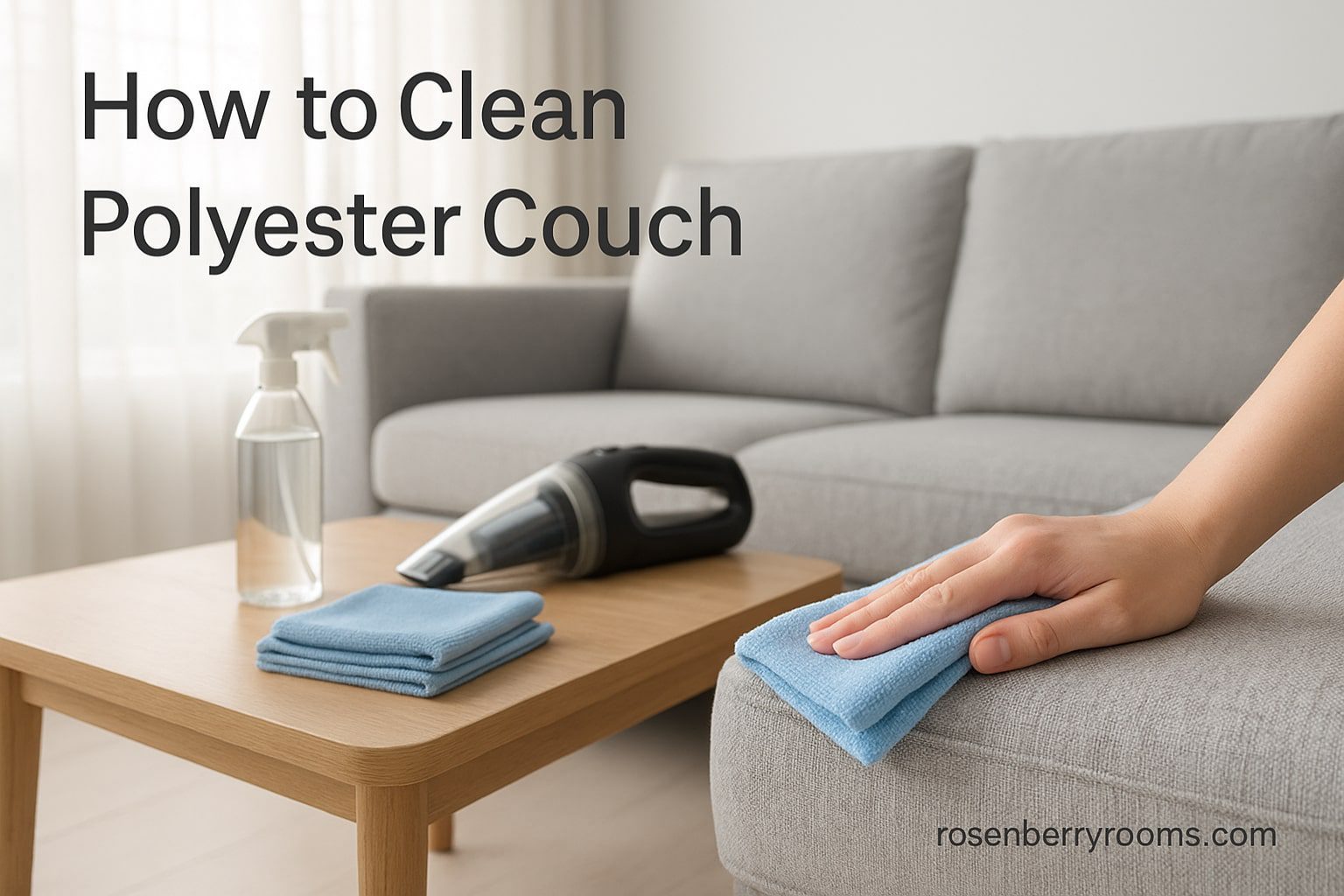 How to Clean Polyester Couch