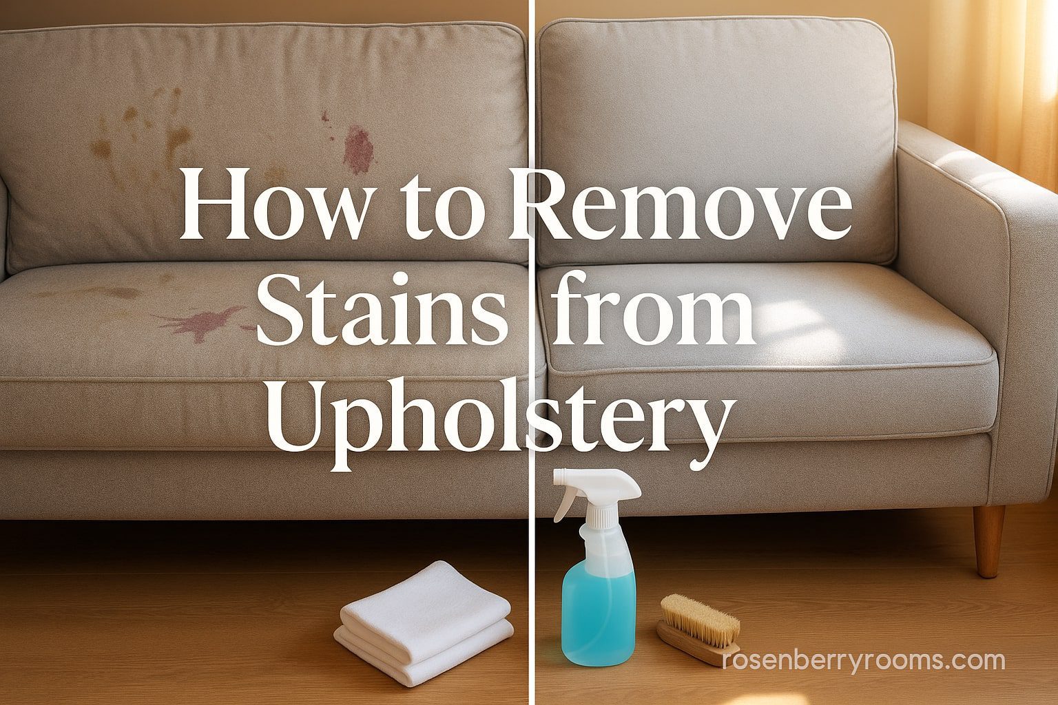 How to Remove Stains from Upholstery