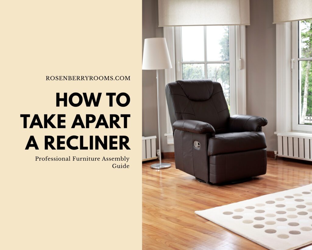 How to Take Apart a Recliner 1