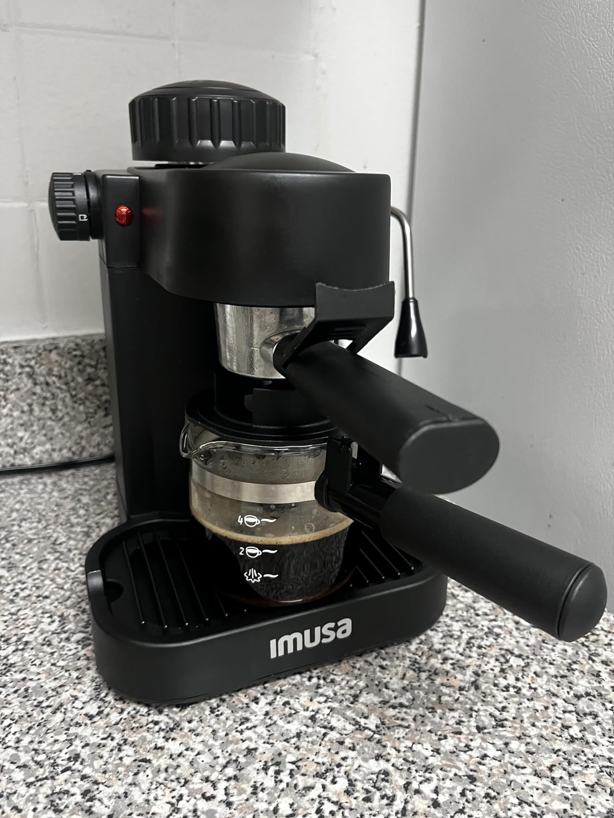 IMUSA USA GAU-18202 4 Cup Espresso/Cappuccino Maker,120 volts, Black Customer Review IMUSA USA GAU-18202 4 Cup Espresso/Cappuccino Maker,120 volts, Black - Customer Photo 1
