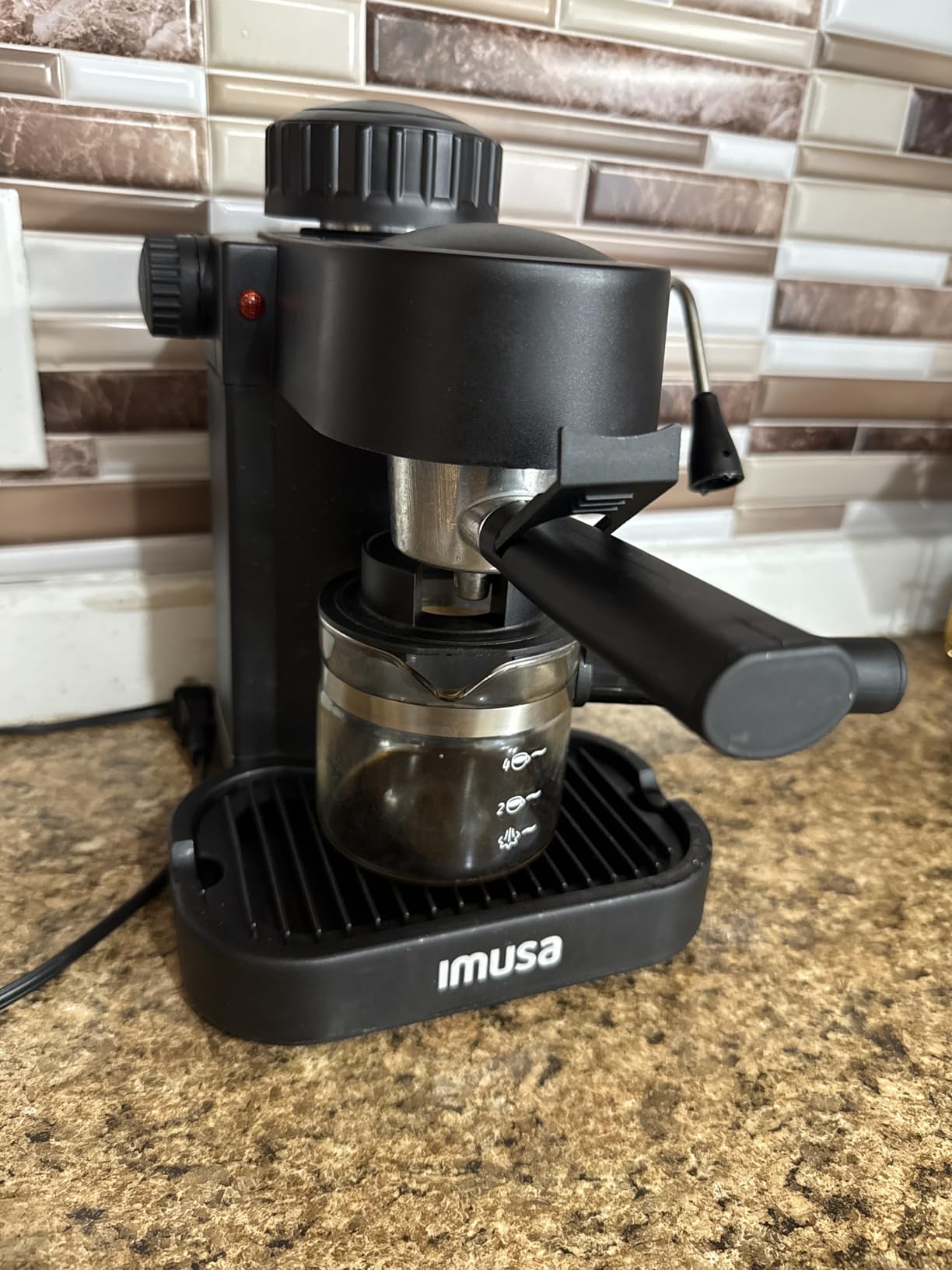 IMUSA USA GAU-18202 4 Cup Espresso/Cappuccino Maker,120 volts, Black Customer Review IMUSA USA GAU-18202 4 Cup Espresso/Cappuccino Maker,120 volts, Black - Customer Photo 3