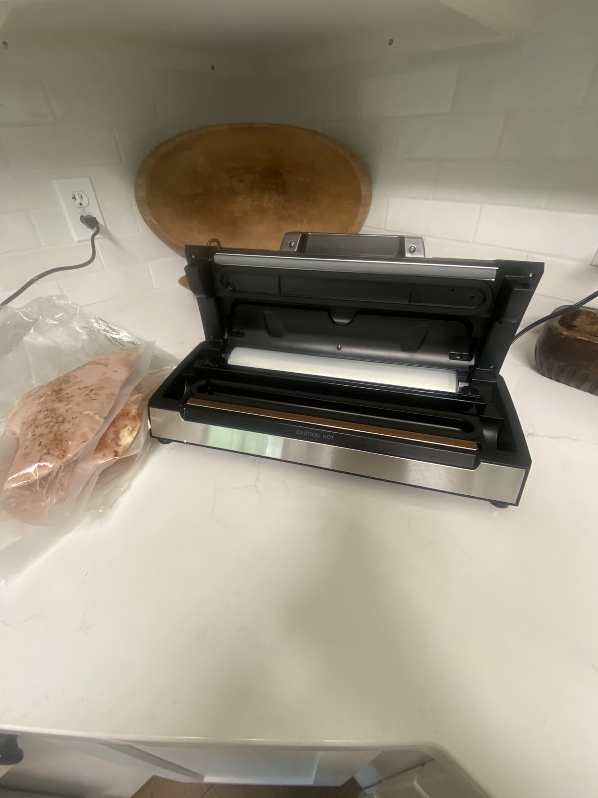 Precision Vacuum Machine,Pro Food Sealer with Built-in Cutter and Bag Storage(Up to 20 Feet Length), Both Auto&Manual Options,2 Modes,Includes 2 Bag Rolls 11 Precision Vacuum Machine,Pro Food Sealer with Built-in Cutter and Bag Storage(Up to 20 Feet Length), Both Auto&Manual Options,2 Modes,Includes 2 Bag Rolls 11
