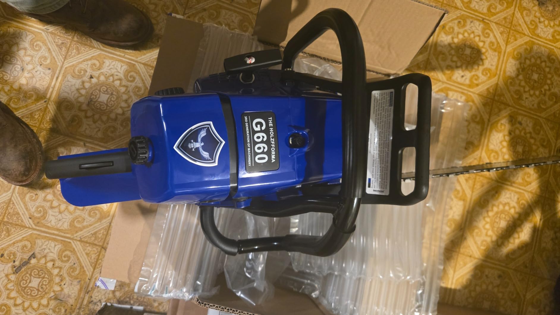 Holzfforma 92CC G660 Gasoline Chain Saw Chainsaw Blue Thunder with 84DL 3/8 Holzfforma 92CC G660 Gasoline Chain Saw Chainsaw Blue Thunder with 84DL 3/8